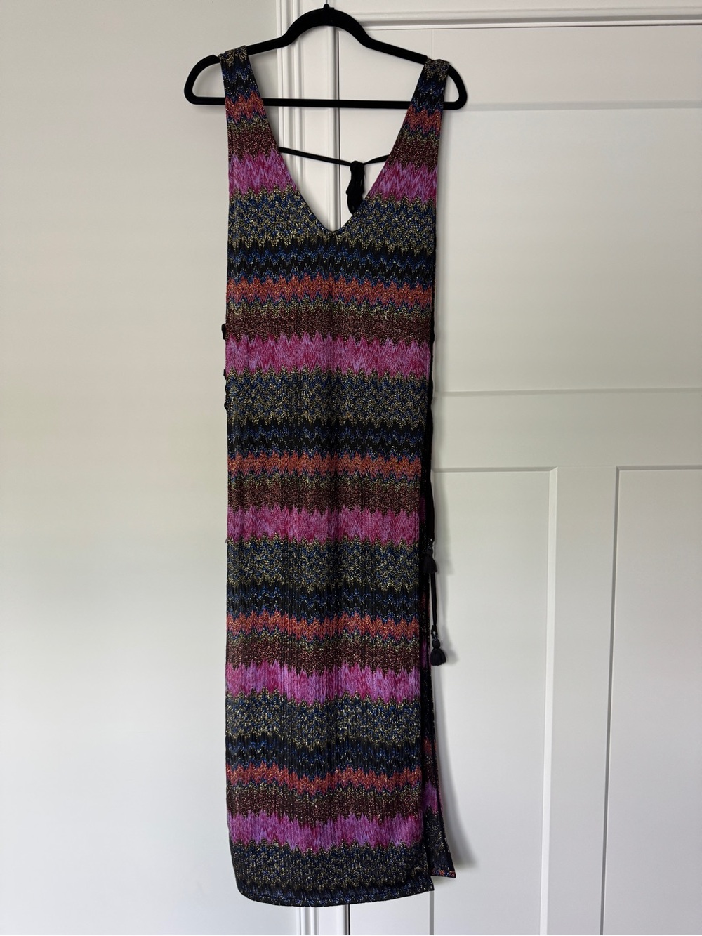 PQ Swim Multicolor Striped Midi Dress - Pink, Blue & Gold